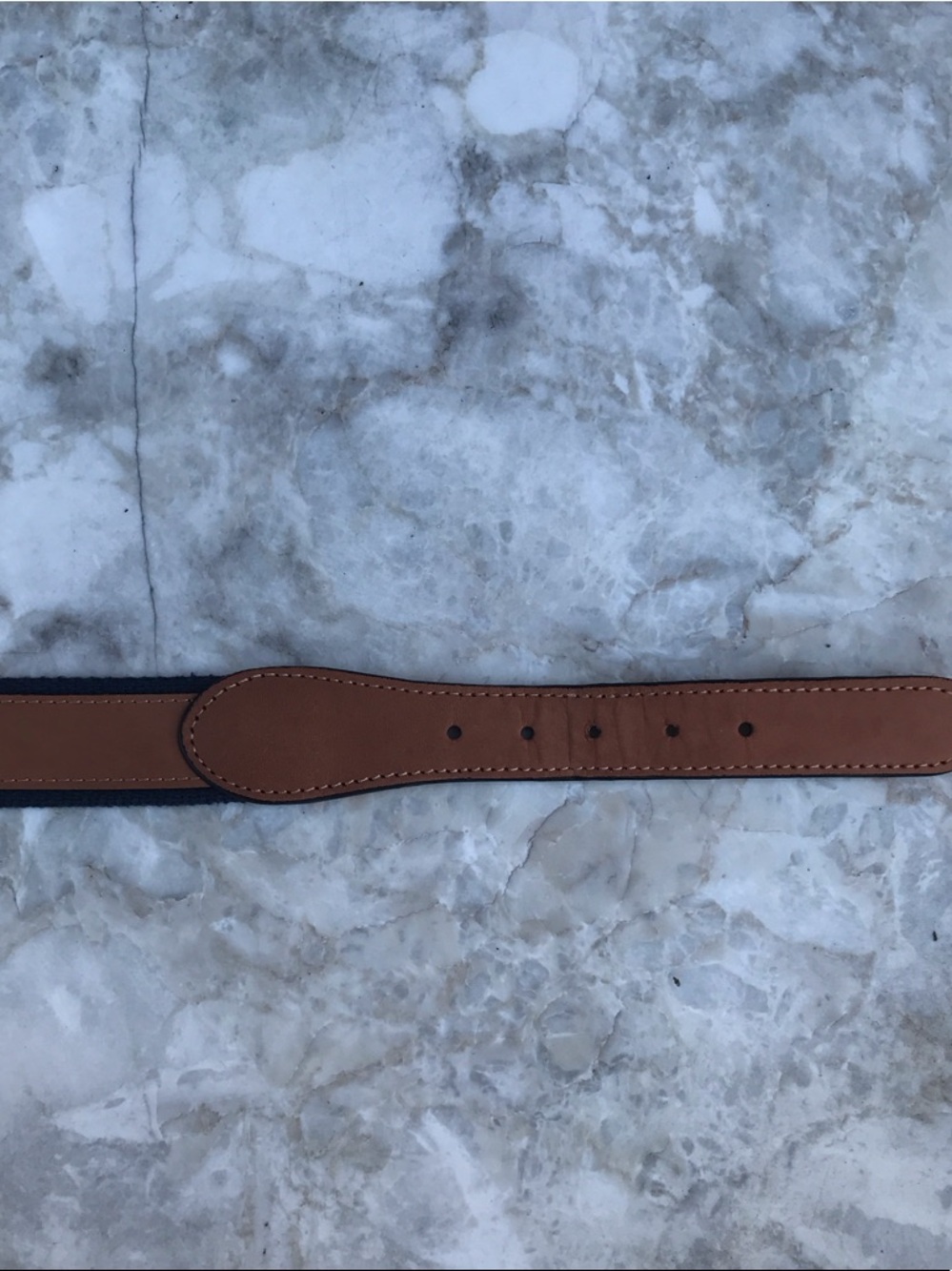 West Marine Tan Leather Belt with Embroidered Sailboats Size 34 - Picture 10 of 13